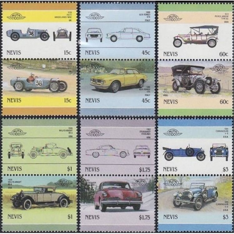 NEVIS 1986 Automobili (VI) 12v MNH**