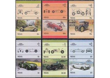 NEVIS 1986 Cars (V) 12v MNH**
