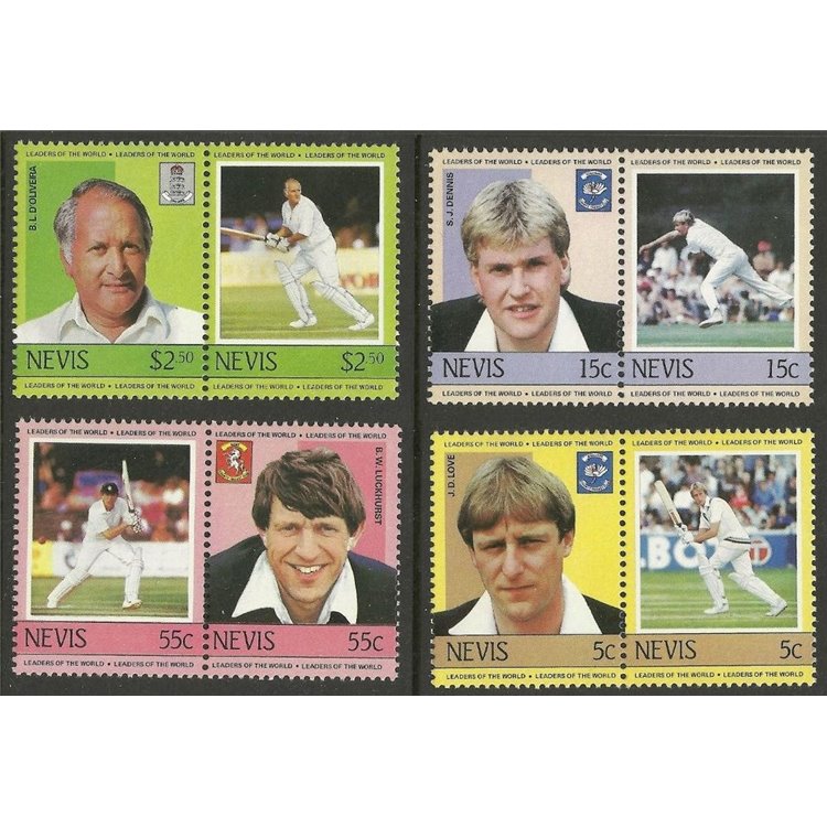 NEVIS 1984 Cricket champions (II) 8v MNH**