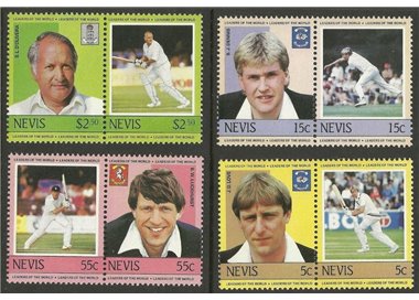 NEVIS 1984 Campioni di Cricket (II) 8v MNH**