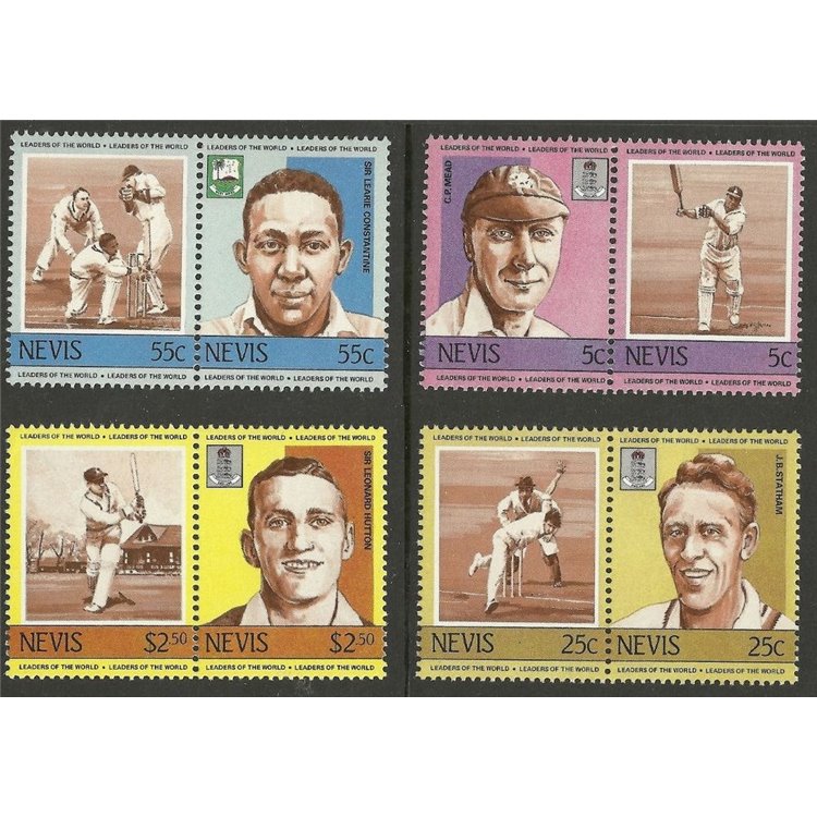 NEVIS 1984 Cricket champions (I) 8v MNH**