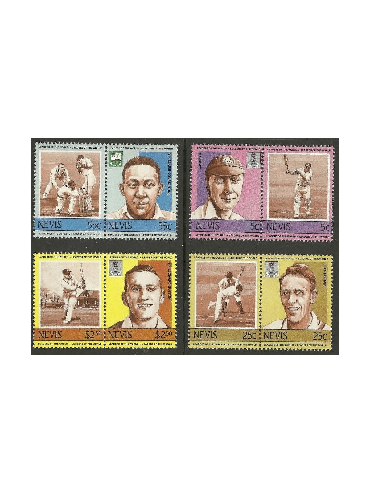 NEVIS 1984 Cricket champions (I) 8v MNH**