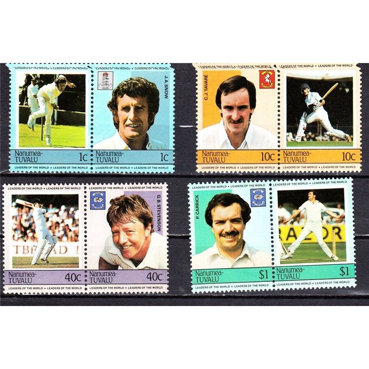 NANUMEA 1984 Cricket 8v MNH**