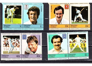 NANUMEA 1984 Cricket 8v MNH**