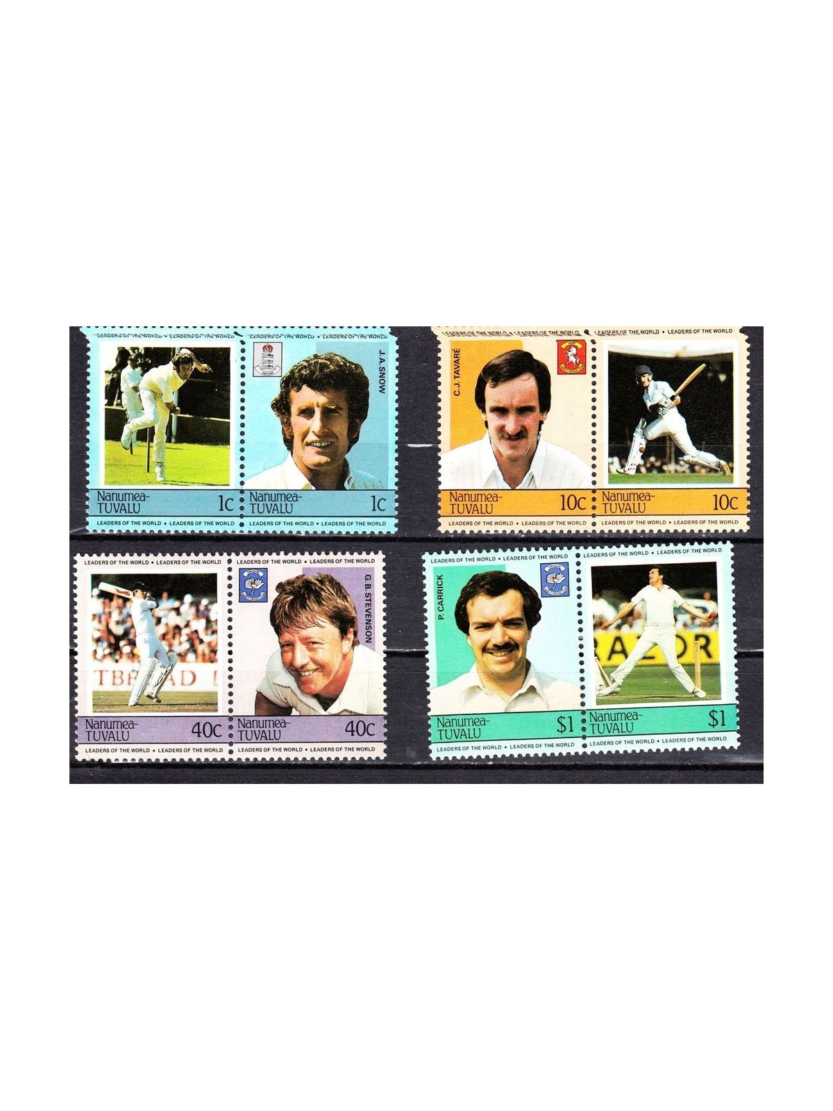 NANUMEA 1984 Cricket 8v MNH**