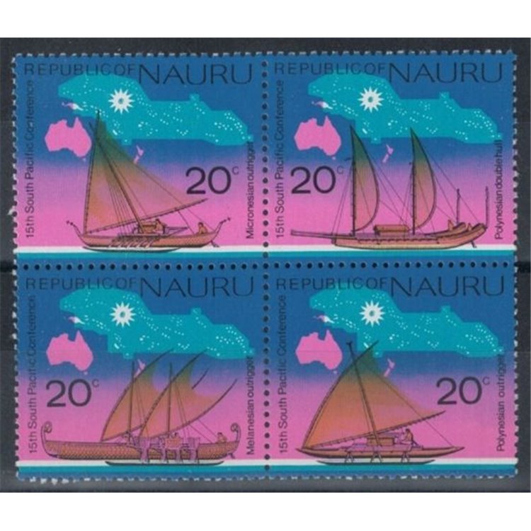 NAURU 1975 Conferenza del Pacifico del Sud 4v MNH**
