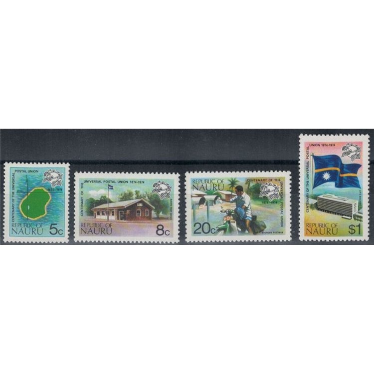 NAURU 1974 Centenary of the UPU 4v MNH**
