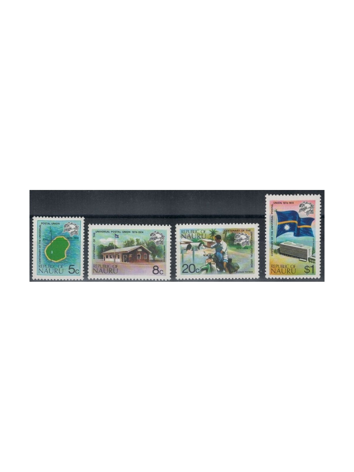 NAURU 1974 Centenario dell'UPU 4v MNH**