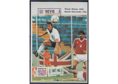 NEVIS 1993 Coppa del mondo di calcio BF MNH**