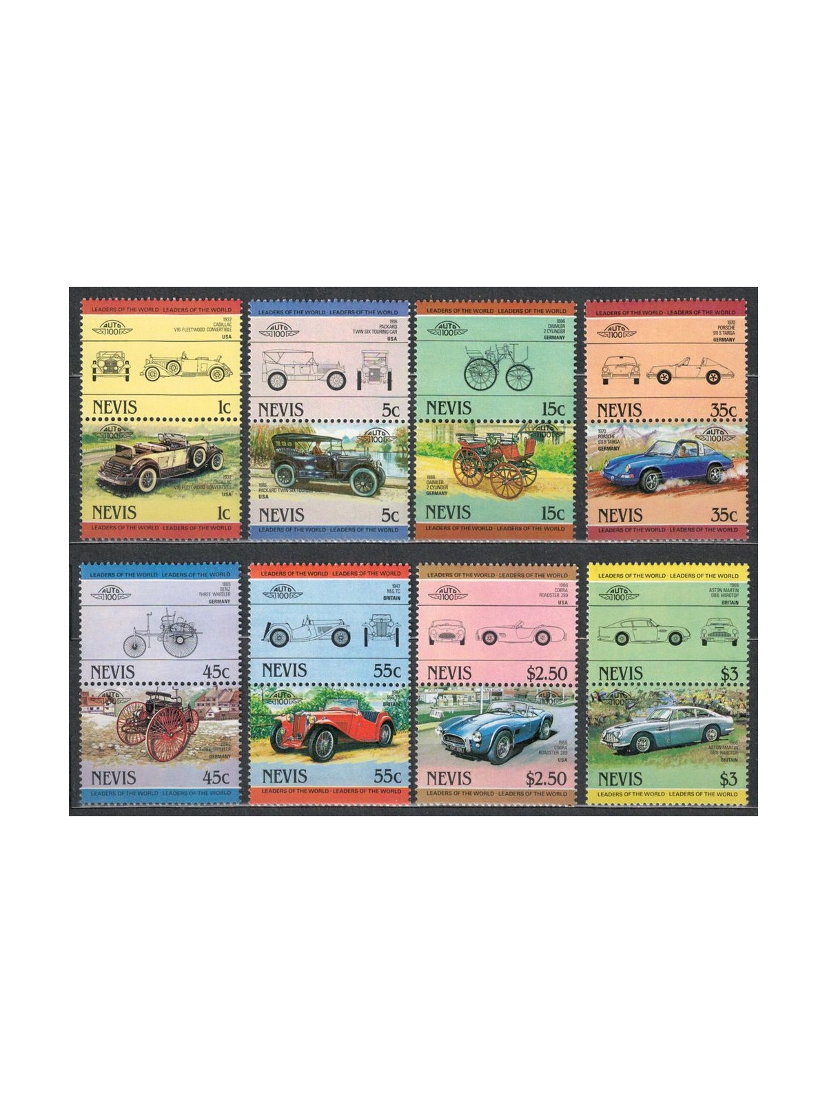 NEVIS 1984 Cars (I) 16v MNH**