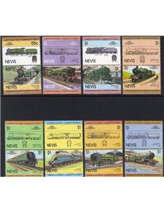 NEVIS 1983 Locomotive (I) 16v MNH**