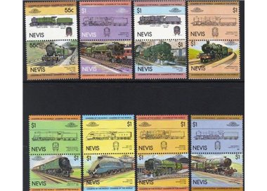 NEVIS 1983 Locomotives (I) 16v MNH**