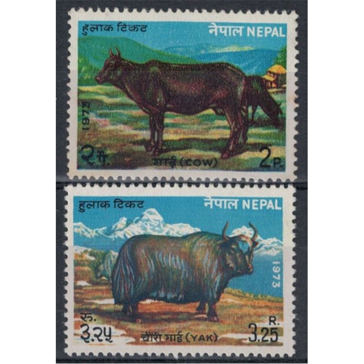 NEPAL 1973 Animali - Animals 2v MNH**