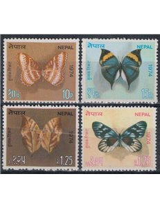 NEPAL 1974 Farfalle - Butterflies 4v MNH**