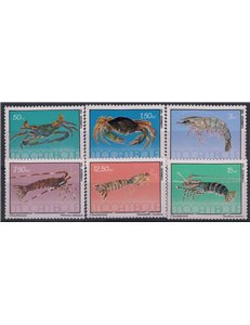 MOZAMBIQUE 1981 Marine fauna, crustaceans 6v MNH**