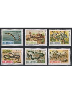 MOZAMBICO 1982 Fauna, serpenti 6v MNH**