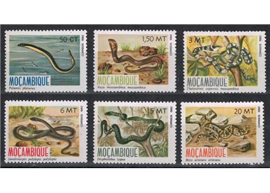 MOZAMBIQUE 1982 Fauna, snakes 6v MNH**