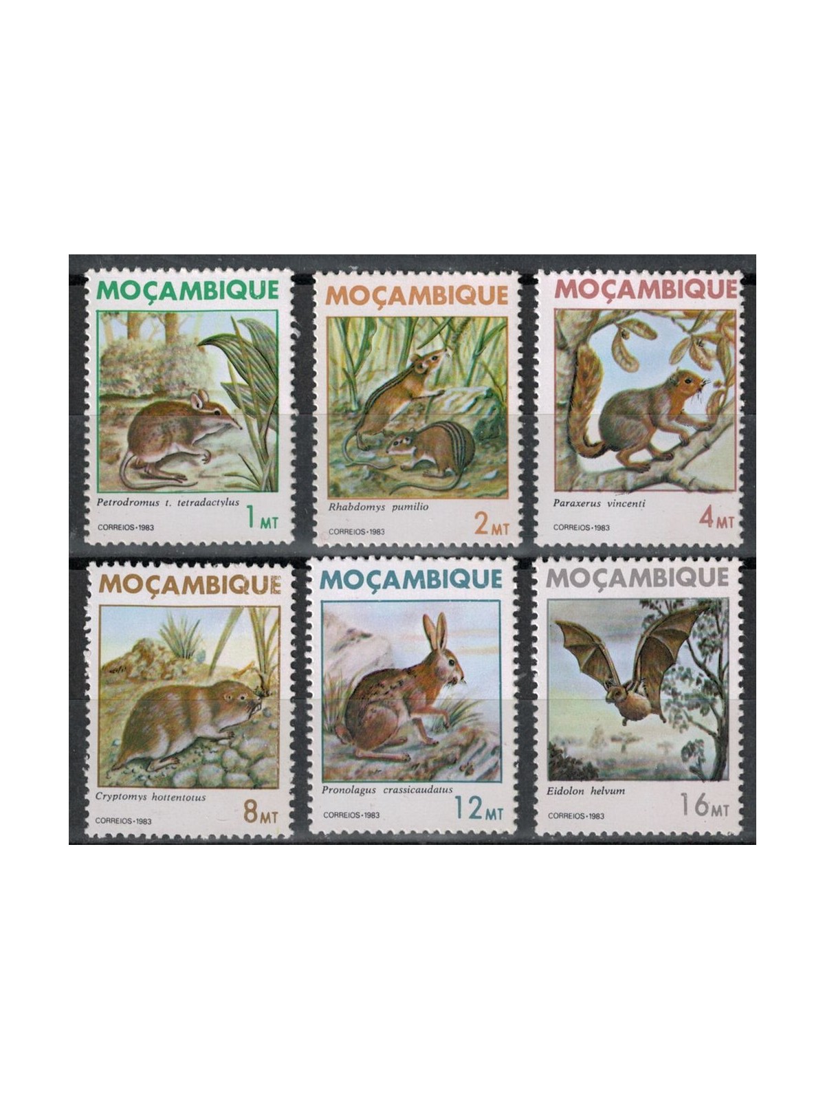 MOZAMBIQUE 1983 Fauna, small mammals 6v MNH**