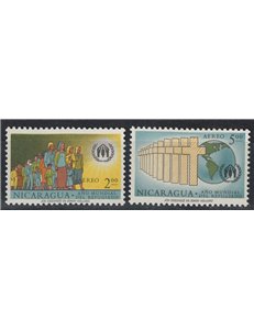 NICARAGUA 1960 Anno mondiale del rifugiato 2v MNH**