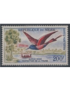 NIGER 1961 Protection of fauna, birds, airmail MNH**