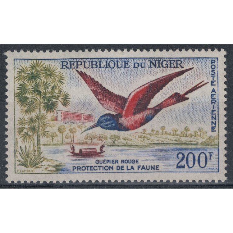 NIGER 1961 Protection of fauna, birds, airmail MNH**