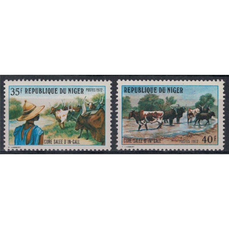 NIGER 1972 Cure salée à Ingall 2v MNH**