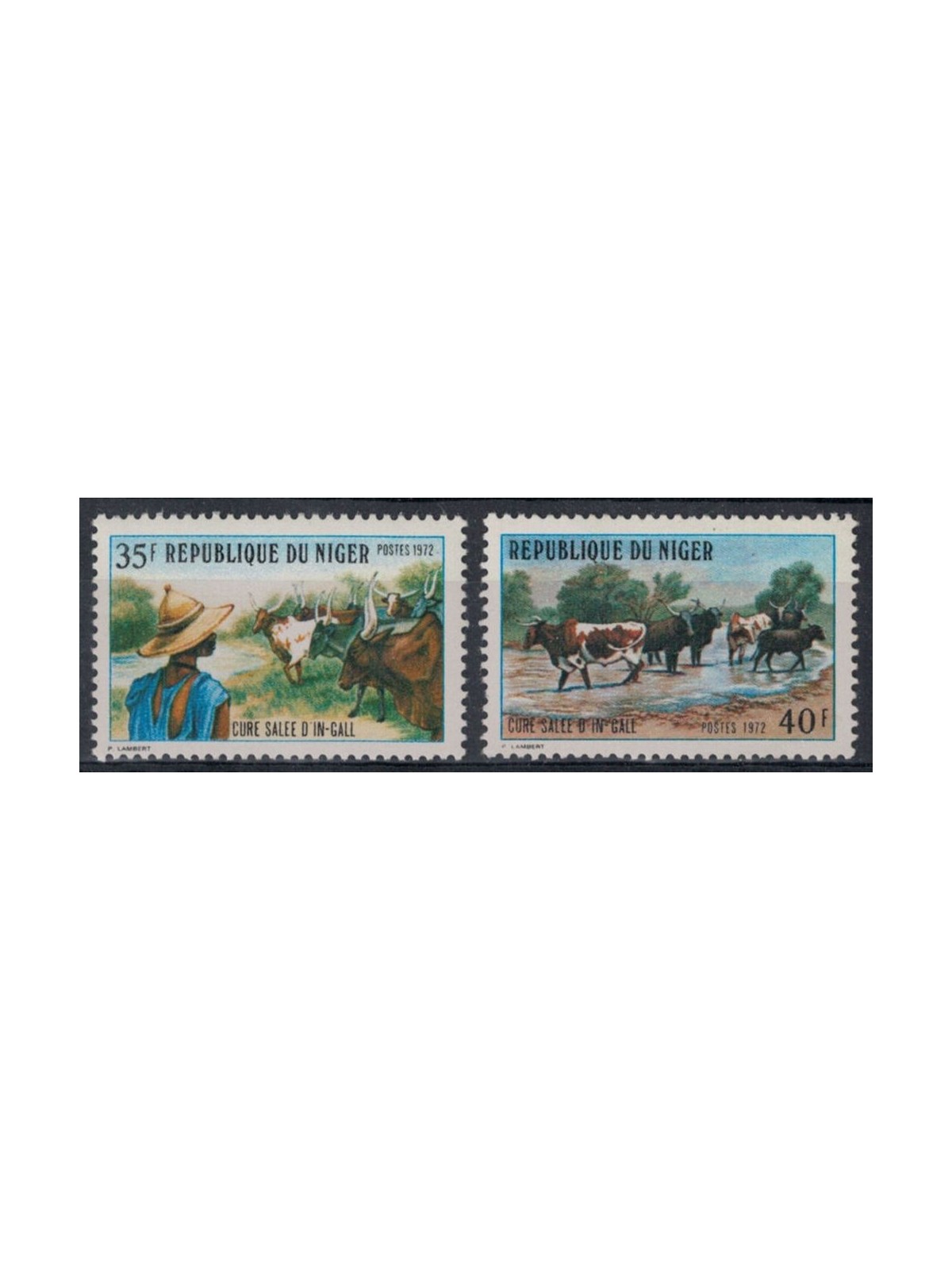 NIGER 1972 Cure salée à Ingall 2v MNH**