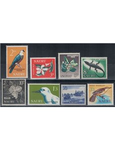 NAURU 1963-65 Serie ordinaria 8v MNH**