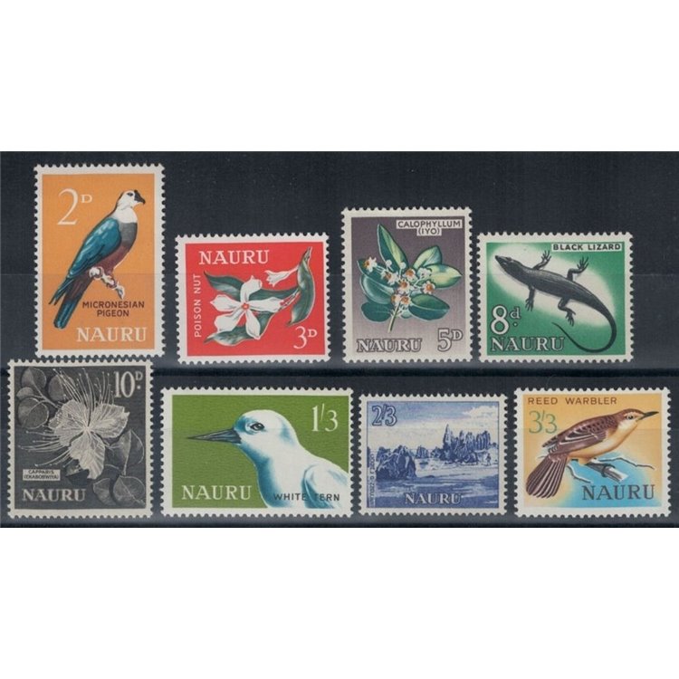 NAURU 1963-65 Serie ordinaria 8v MNH**