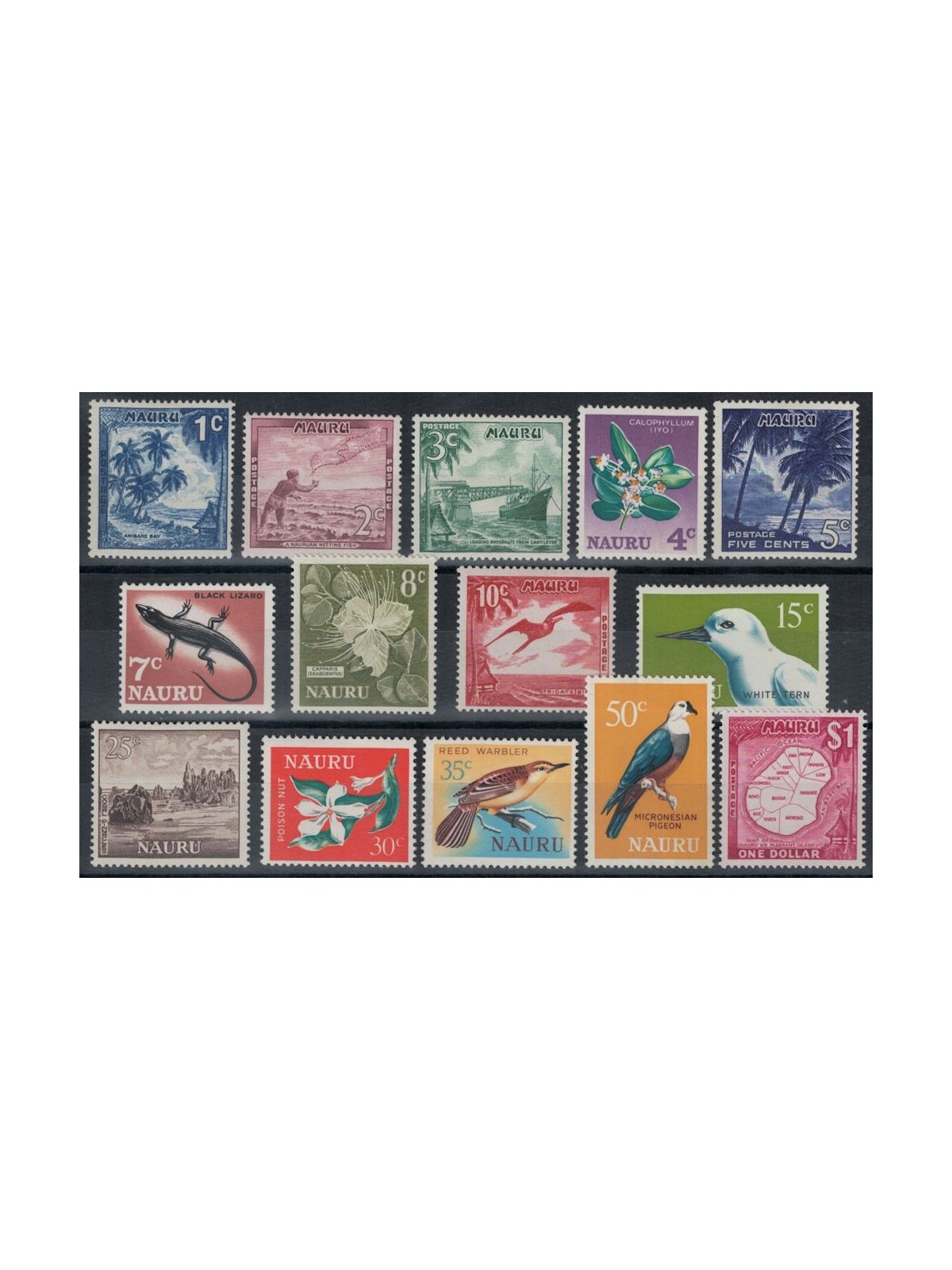 NAURU 1966 Ordinary series 14v MNH**