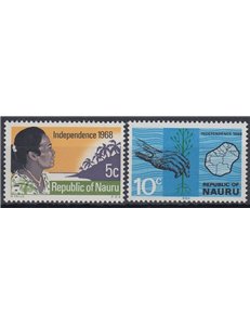 NAURU 1968 Indipendenza 2v MNH**