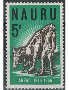 NAURU 1965 Anzac MNH**