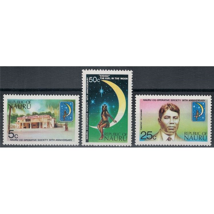 NAURU 1973 Nauru Cooperative Society 3v MNH**