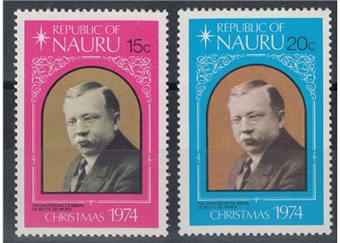NAURU 1974 Christmas 2v MNH**