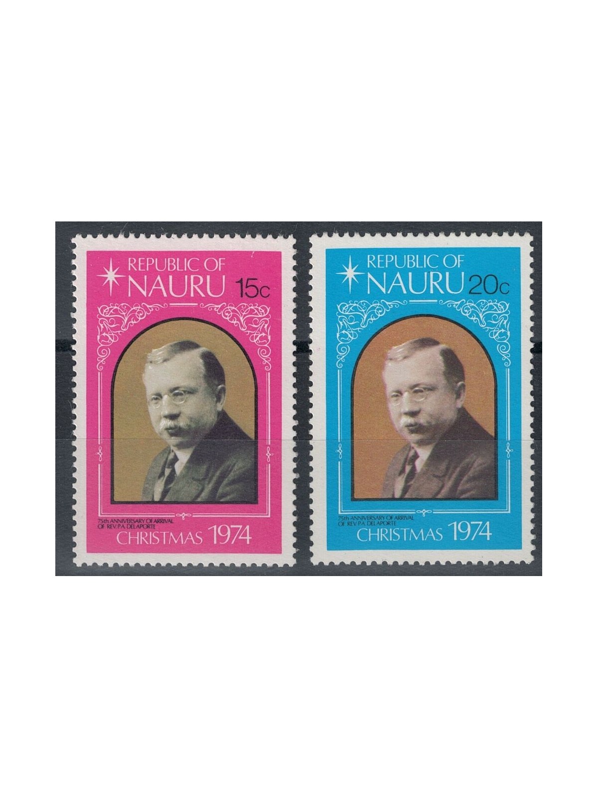 NAURU 1974 Natale 2v MNH**