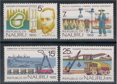 NAURU 1975 Scoperta dei fosfati 4v MNH**