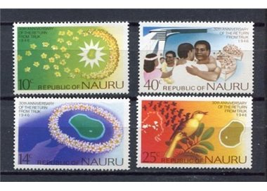NAURU 1976 Return from evacuation 4v MNH**