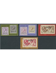 NAURU 1976 World Stamp Day 4v MNH**