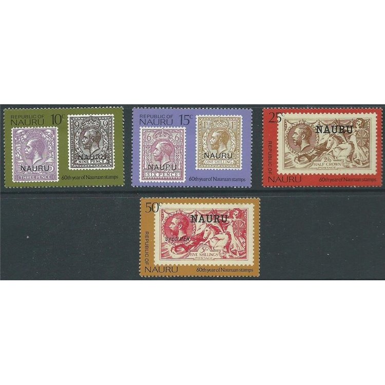 NAURU 1976 World Stamp Day 4v MNH**