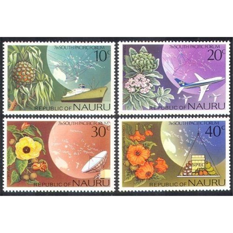 NAURU 1976 Forum del Pacifico del Sud 4v MNH**