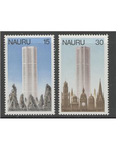 NAURU 1977 Inaugurazione Nauru House 2v MNH**