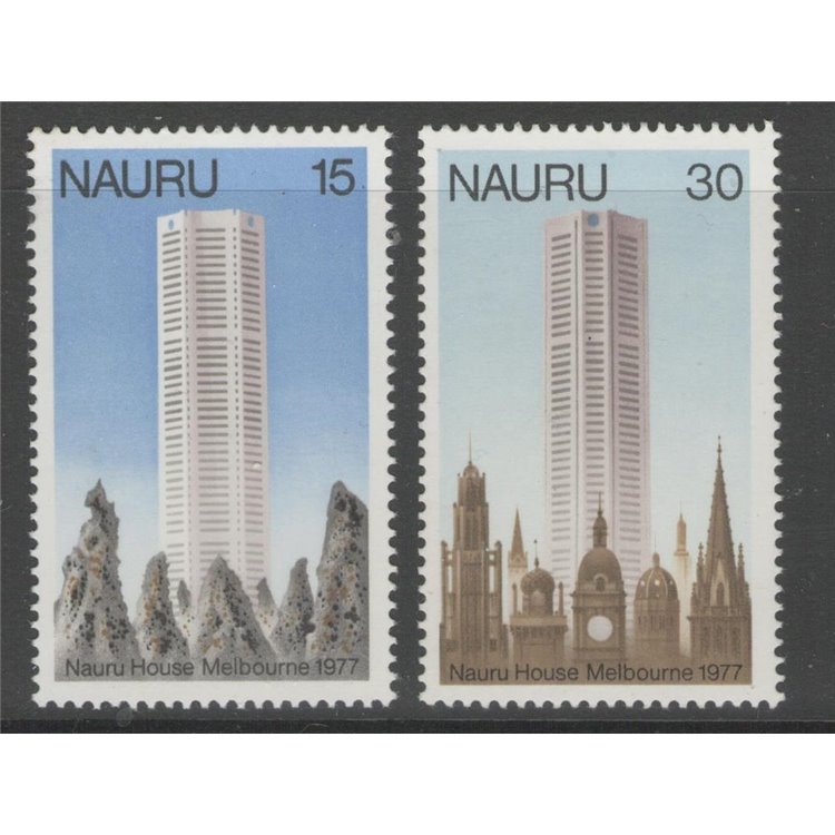 NAURU 1977 Inaugurazione Nauru House 2v MNH**