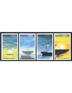 NAURU 1977 Telecomunicazioni 4v MNH**
