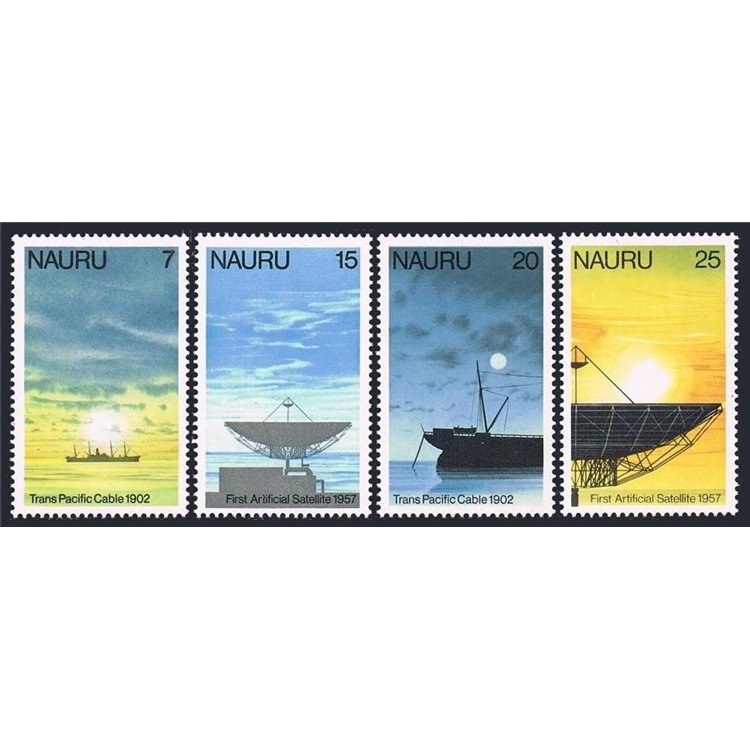 NAURU 1977 Telecommunications 4v MNH**