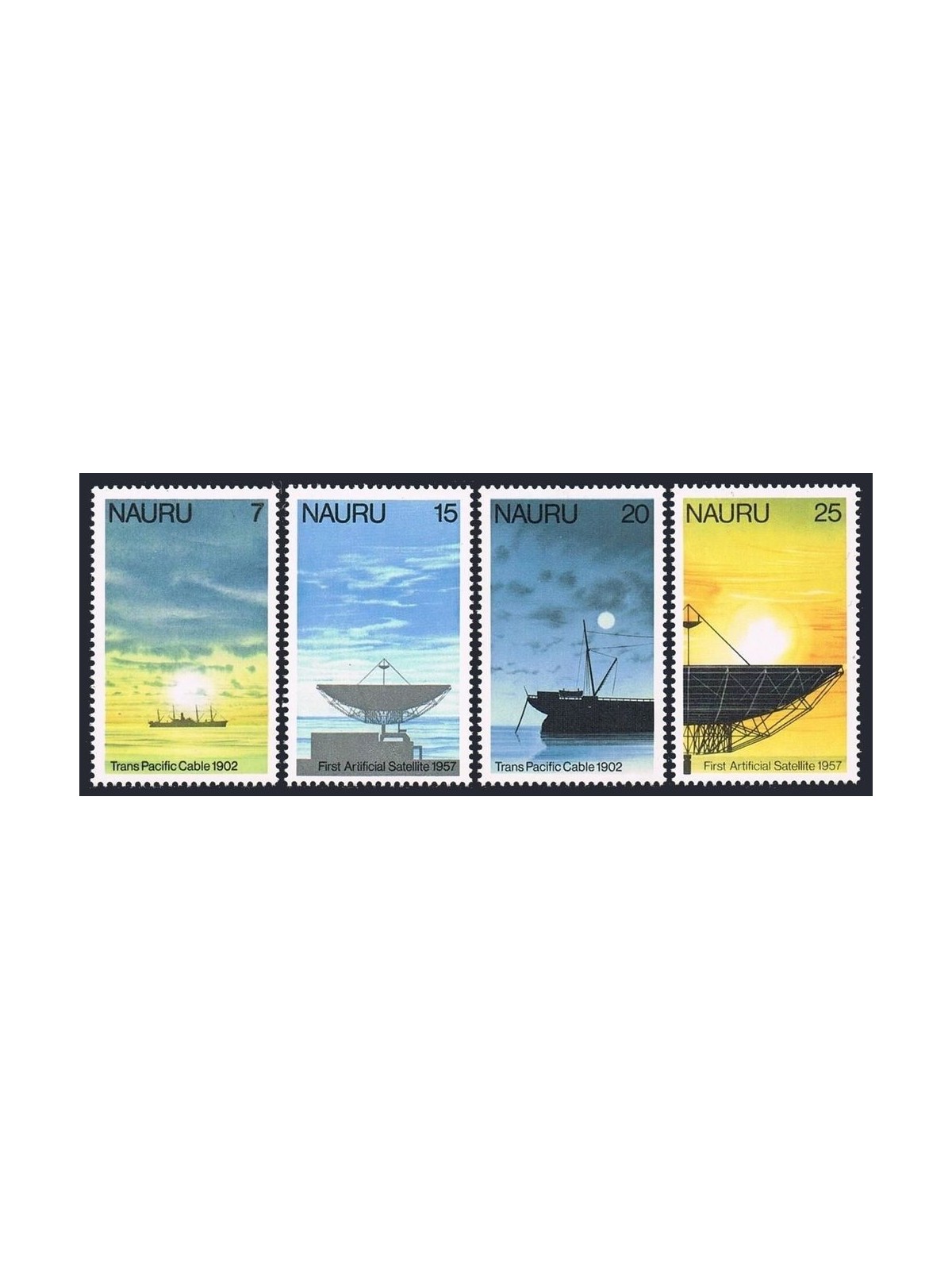 NAURU 1977 Telecommunications 4v MNH**