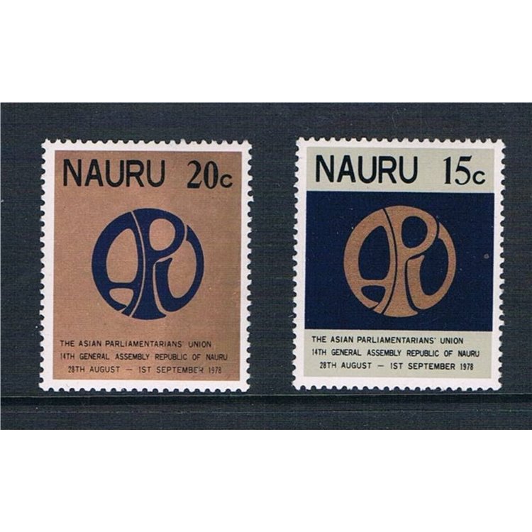 NAURU 1978 Asian Parliamentary Union 2v MNH**