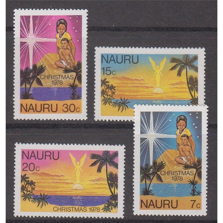 NAURU 1978 Christmas 4v MNH**