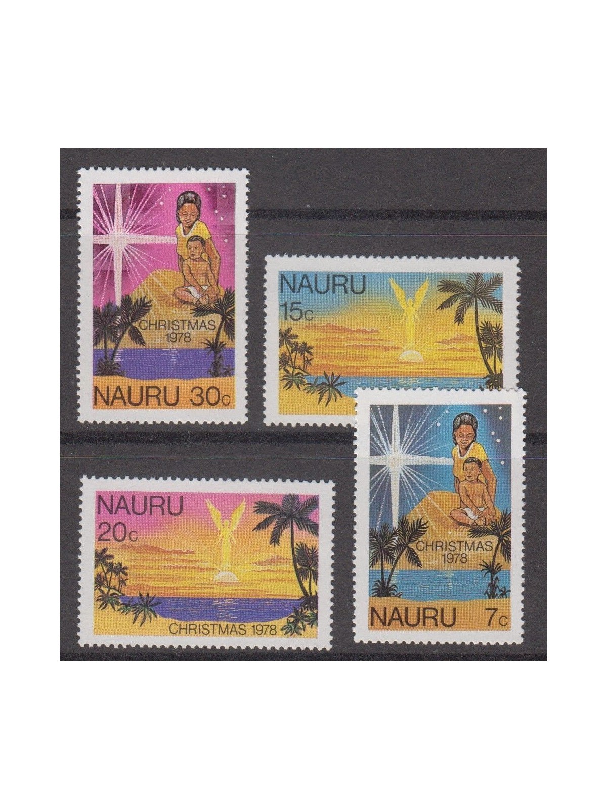 NAURU 1978 Christmas 4v MNH**