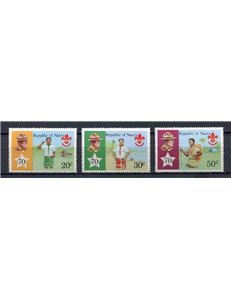 NAURU 1978 Anniversary of the scout movement 3v MNH**