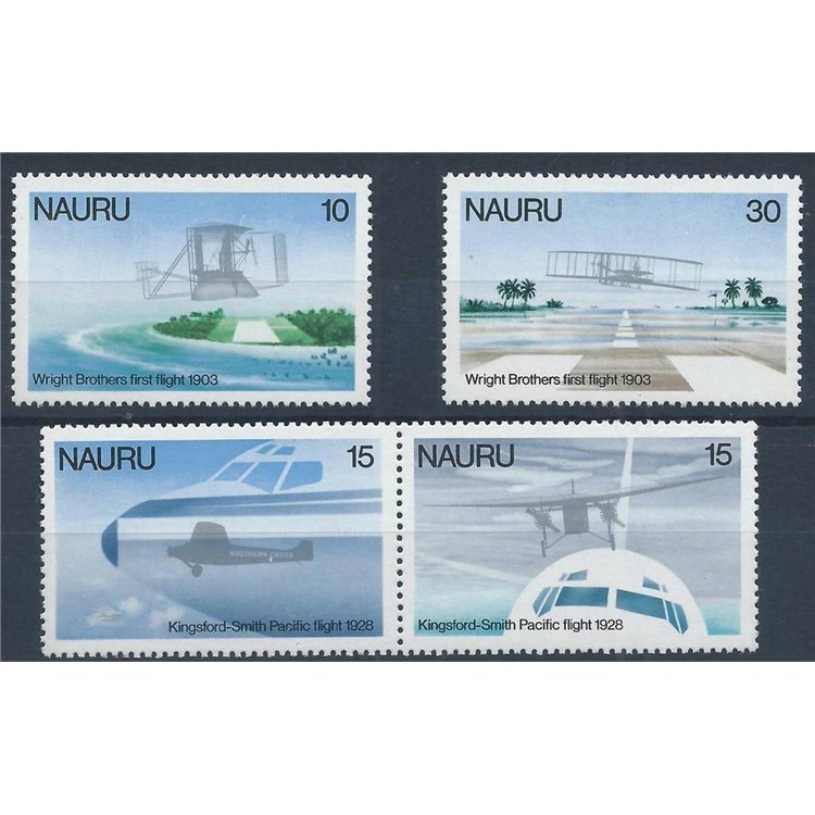 NAURU 1978 Storia dell'aviazione 4v MNH**